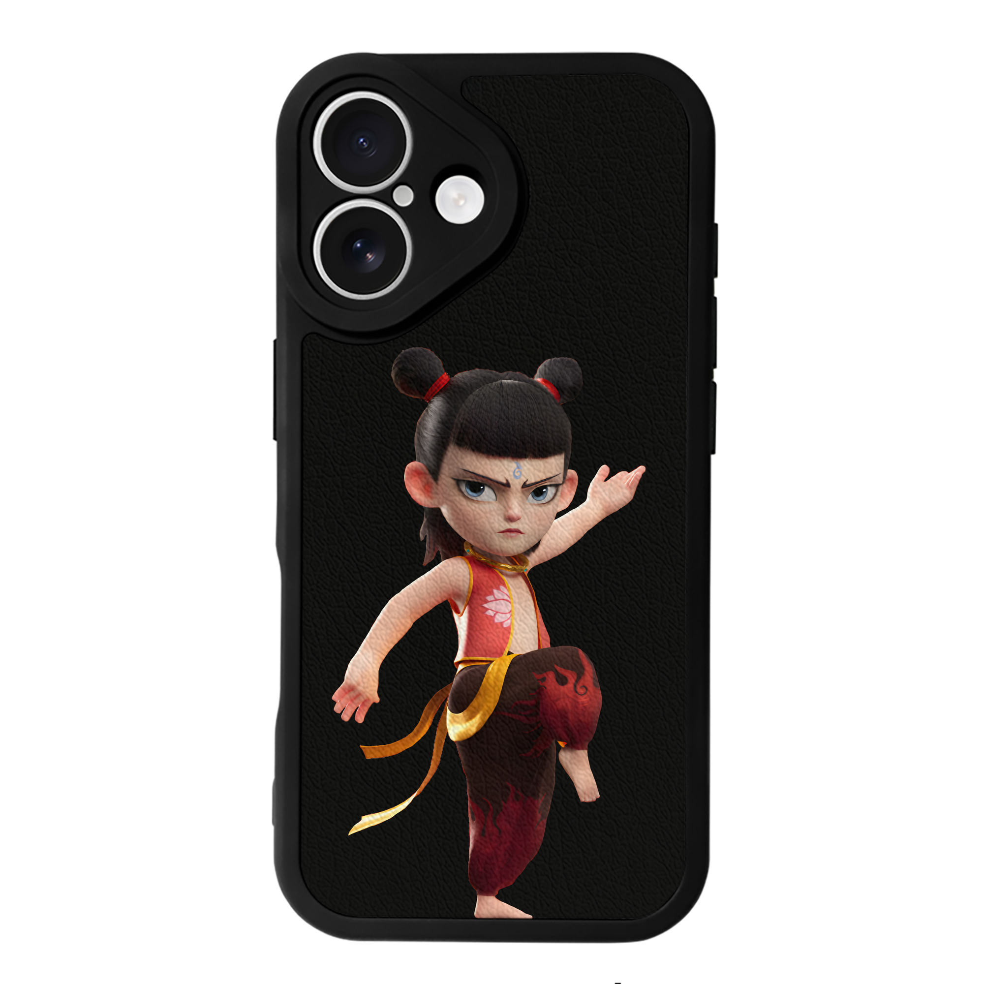 （画像用） Ne Zha 2 ナタ 魔童の大暴れ 【iPhone 16シリーズ対応】シリコンスマホケース（レザー調） 材質：シリコン